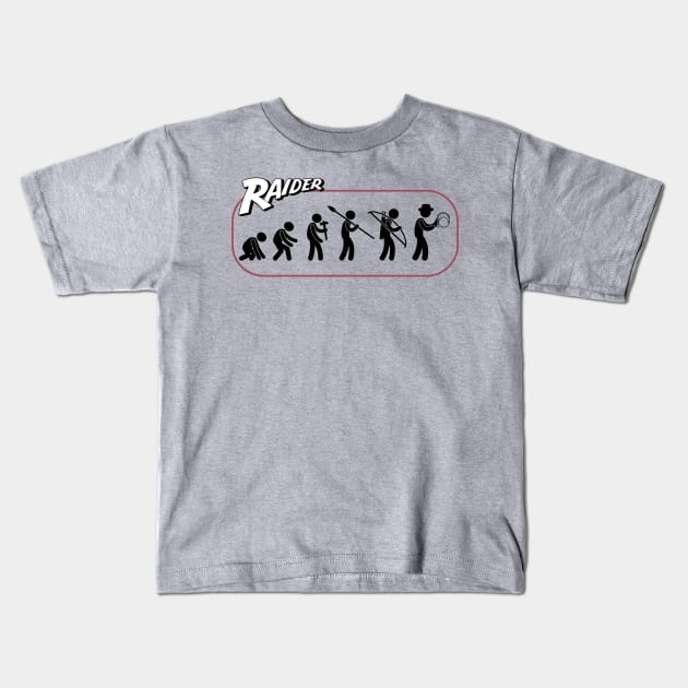 Evolution of the Adventurer Kids T-Shirt by KramerArt